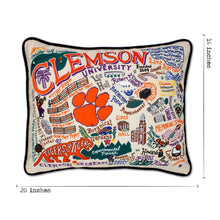 Load image into Gallery viewer, Clemson University Collegiate Embroidered Pillow Pillow catstudio 
