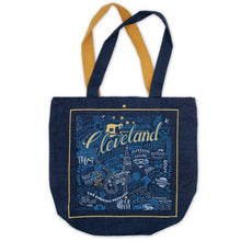 Load image into Gallery viewer, Cleveland Denim Tote Bag Denim Tote Bag catstudio 
