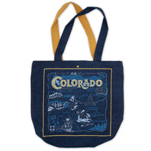 Load image into Gallery viewer, Colorado Denim Tote Bag Denim Tote Bag catstudio 
