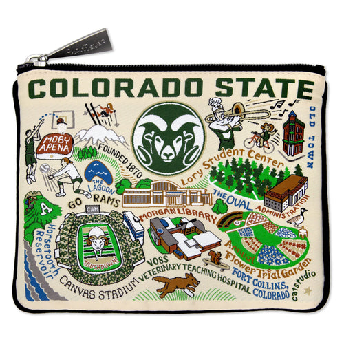 Colorado State University Collegiate Zip Pouch Pouch catstudio