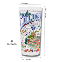 Load image into Gallery viewer, Columbia University Collegiate Drinking Glass Glass catstudio
