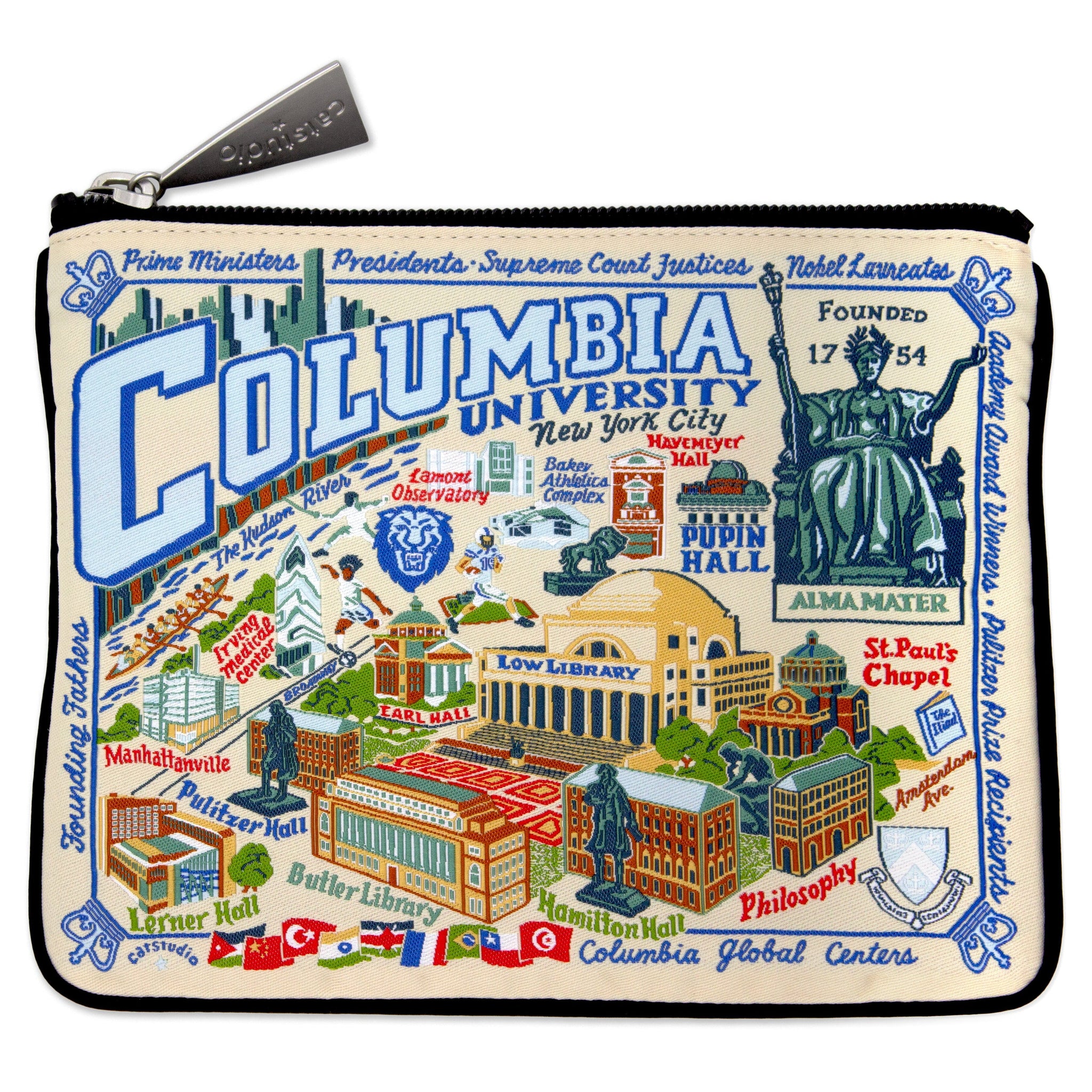 Columbia University Zip Pouch | Collegiate Collection by catstudio
