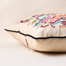 Load image into Gallery viewer, Connecticut Hand-Embroidered Pillow Pillow catstudio 
