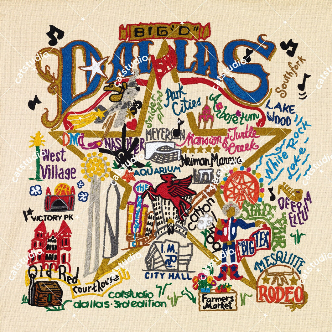 Dallas Fine Art Print Art Print catstudio