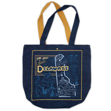Load image into Gallery viewer, Delaware Denim Tote Bag Denim Tote Bag catstudio 

