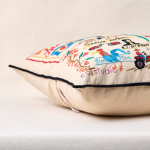 Load image into Gallery viewer, Delaware Hand-Embroidered Pillow Pillow catstudio 
