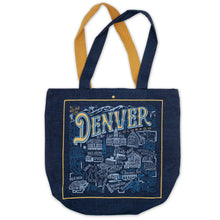 Load image into Gallery viewer, Denver Denim Tote Bag Denim Tote Bag catstudio 
