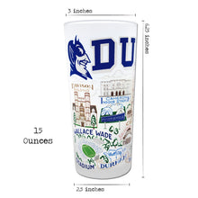 Load image into Gallery viewer, Duke University Collegiate Drinking Glass Glass catstudio 
