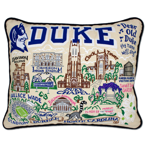 Duke University Collegiate Embroidered Pillow Pillow catstudio 