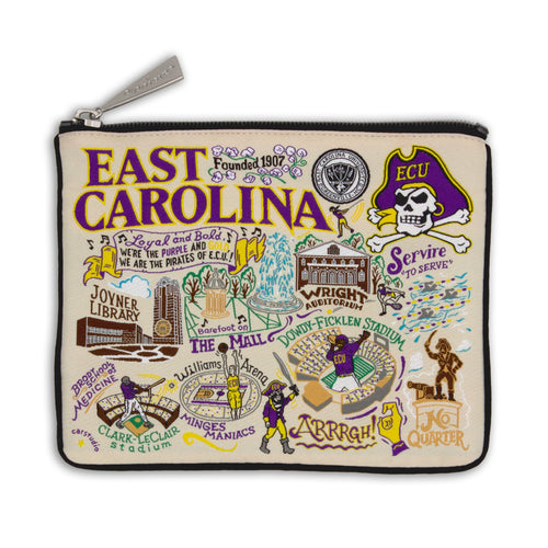 East Carolina University Collegiate Zip Pouch Pouch catstudio