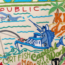 Load image into Gallery viewer, Florida Keys Hand-Embroidered Pillow Pillow catstudio 
