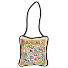 Load image into Gallery viewer, Florida woven Mini Pillow Ornament by catstudio
