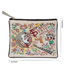Load image into Gallery viewer, Florida State University Zip Pouch Pouch catstudio

