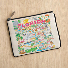Load image into Gallery viewer, Florida Zip Pouch - Natural Pouch catstudio 
