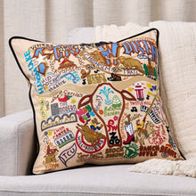 Load image into Gallery viewer, Fort Worth Hand-Embroidered Pillow Pillow catstudio 
