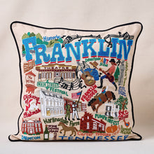 Load image into Gallery viewer, Franklin Hand-Embroidered Pillow Pillow catstudio 
