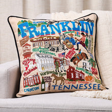 Load image into Gallery viewer, Franklin Hand-Embroidered Pillow Pillow catstudio 
