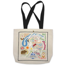 Load image into Gallery viewer, Glacier Park Tote Bag Canvas Tote Bag catstudio 
