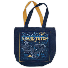 Load image into Gallery viewer, Grand Teton Denim Tote Bag Denim Tote Bag catstudio 
