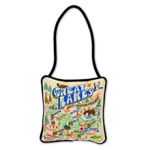Load image into Gallery viewer, Great Lakes Mini Pillow Ornament Mini Pillow catstudio
