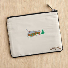 Load image into Gallery viewer, Great Smoky Mountains Zip Pouch - Natural Pouch catstudio 
