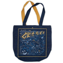 Load image into Gallery viewer, Greece Denim Tote Bag Denim Tote Bag catstudio 
