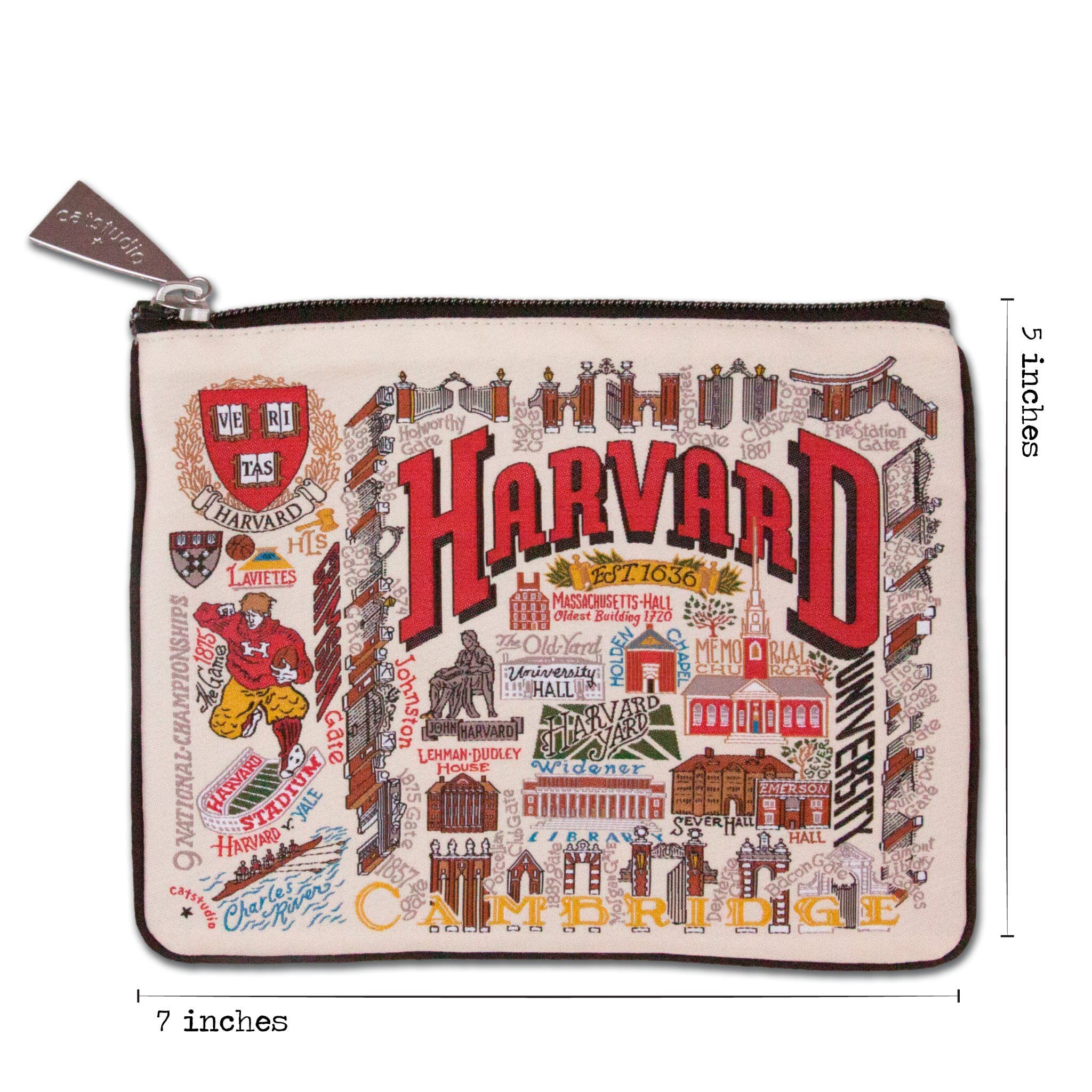 Harvard University Zip Pouch | Collegiate Collection by catstudio