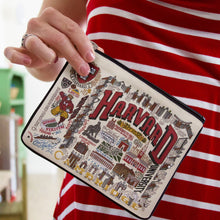 Load image into Gallery viewer, Harvard University Collegiate Zip Pouch Pouch catstudio
