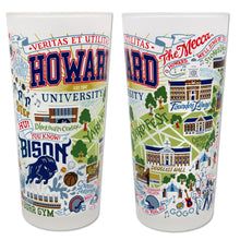 Load image into Gallery viewer, Howard University Collegiate Drinking Glass Glass catstudio 
