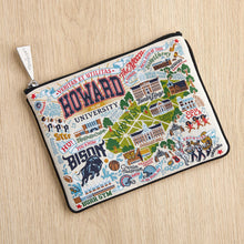 Load image into Gallery viewer, Howard University Collegiate Zip Pouch Pouch catstudio 
