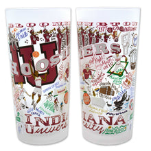 Load image into Gallery viewer, Indiana University Collegiate Drinking Glass Glass catstudio 
