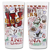 Load image into Gallery viewer, Indiana University Collegiate Drinking Glass Glass catstudio
