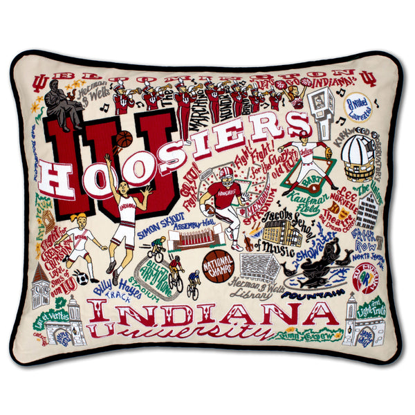 Indiana University Embroidered Pillow | Collegiate Collection by