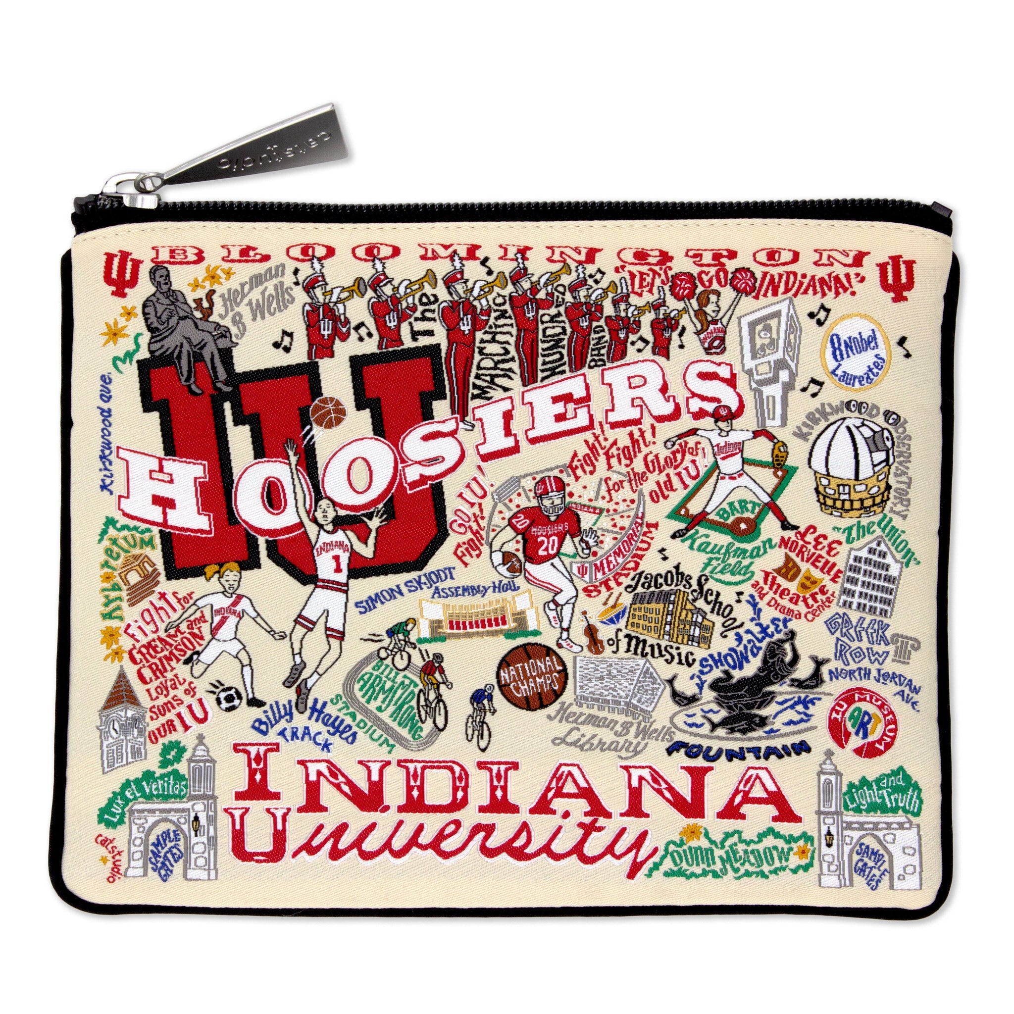 Indiana University Zip Pouch | Collegiate Collection by catstudio