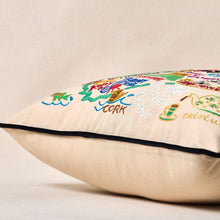 Load image into Gallery viewer, Ireland Hand-Embroidered Pillow Pillow catstudio 
