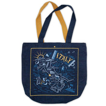 Load image into Gallery viewer, Italy Denim Tote Bag Denim Tote Bag catstudio 
