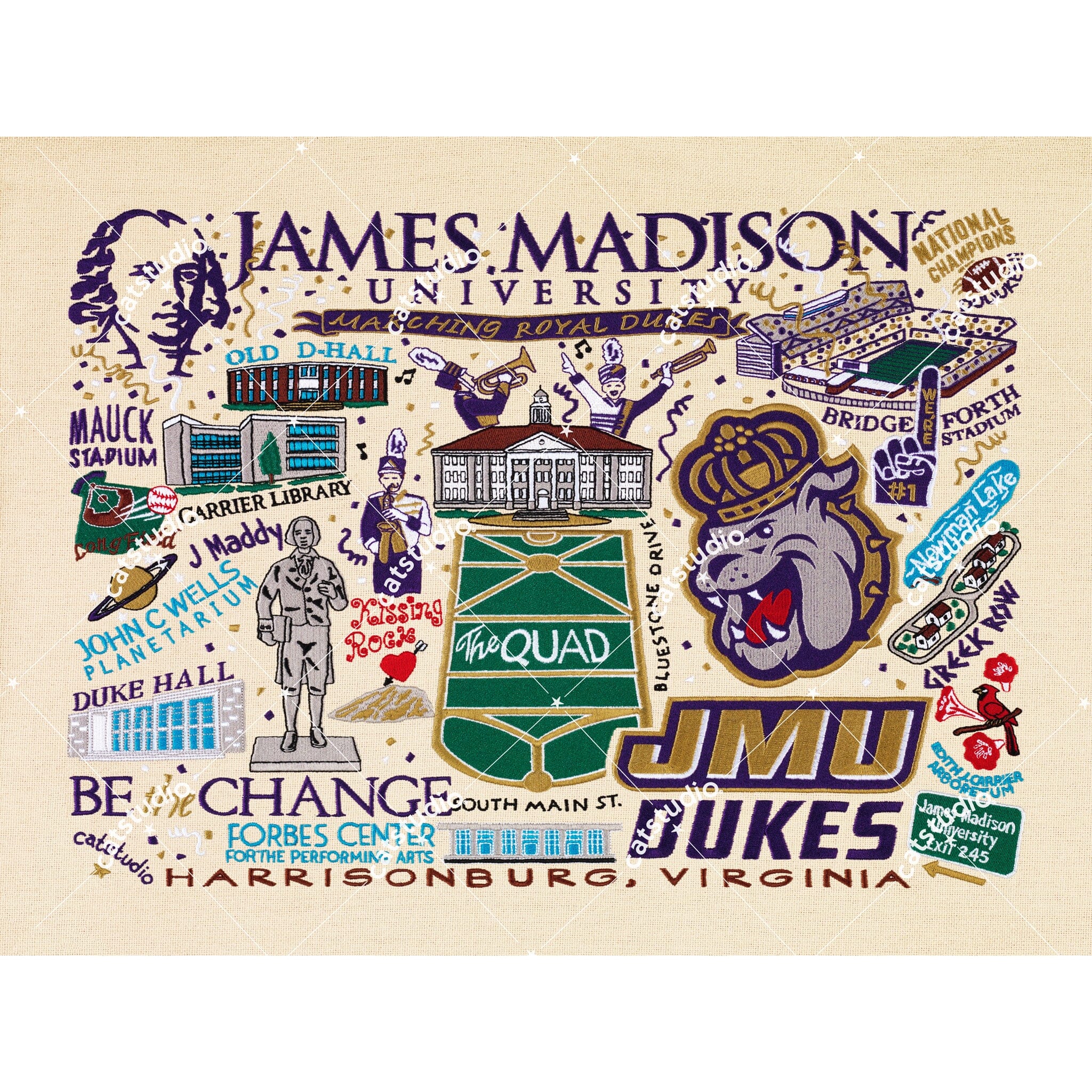 James Madison University Fine Art Print Collegiate Collection by