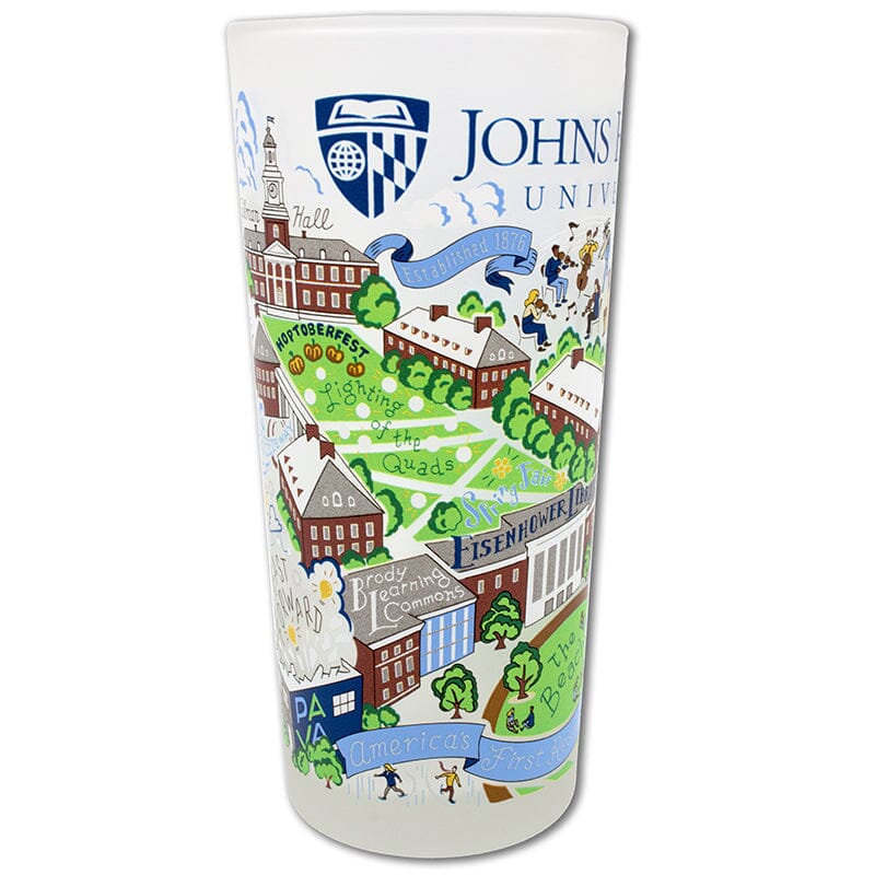 Johns Hopkins Collegiate Drinking Glass Glass catstudio
