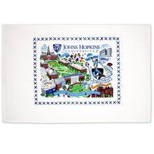 Load image into Gallery viewer, Johns Hopkins University Collegiate Dish Towel Dish Towel catstudio 
