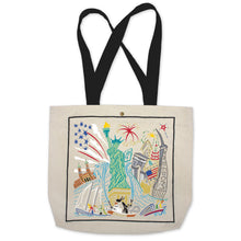 Load image into Gallery viewer, Lady Liberty Tote Bag Canvas Tote Bag catstudio 
