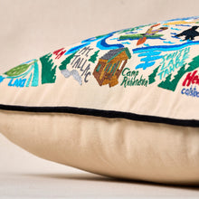 Load image into Gallery viewer, Lake Tahoe Hand-Embroidered Pillow Pillow catstudio 
