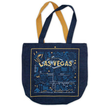 Load image into Gallery viewer, Las Vegas Denim Tote Bag Denim Tote Bag catstudio 
