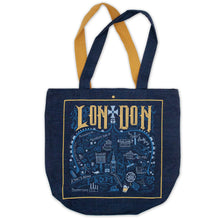 Load image into Gallery viewer, London Denim Tote Bag Denim Tote Bag catstudio 
