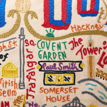 Load image into Gallery viewer, London Hand-Embroidered Pillow Pillow catstudio 
