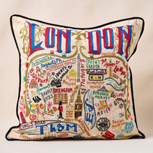 Load image into Gallery viewer, London Hand-Embroidered Pillow Pillow catstudio 
