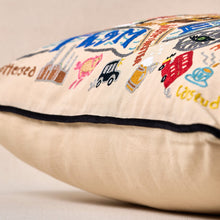 Load image into Gallery viewer, London Hand-Embroidered Pillow Pillow catstudio 
