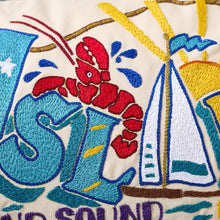 Load image into Gallery viewer, Long Island Hand-Embroidered Pillow Pillow catstudio 
