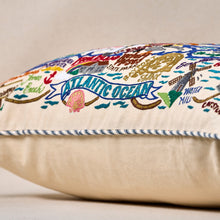 Load image into Gallery viewer, Long Island Hand-Embroidered Pillow Pillow catstudio 
