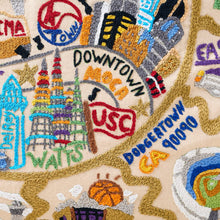Load image into Gallery viewer, Los Angeles Hand-Embroidered Pillow Pillow catstudio 

