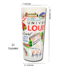 Load image into Gallery viewer, Louisville, University of Collegiate Drinking Glass Glass catstudio 
